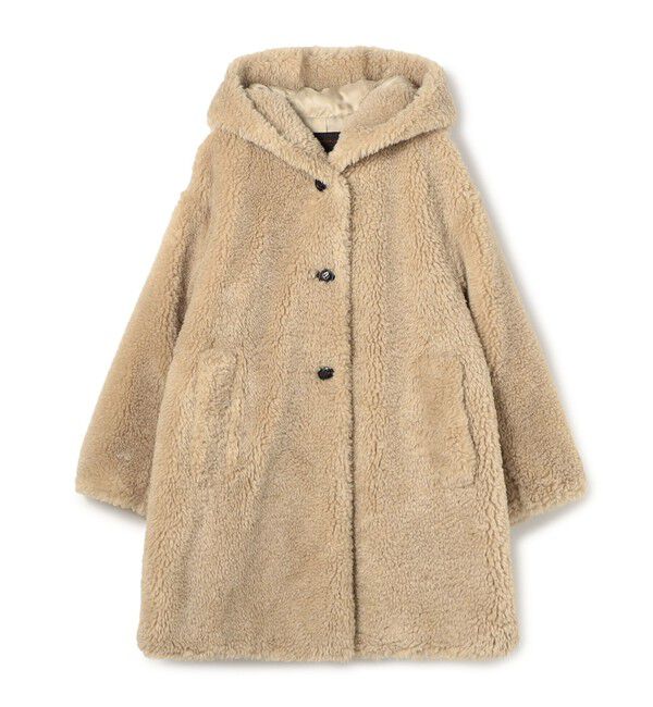 TOMORROWLAND collection「テディファー フーデッドコート」|その他|43 ベージュ