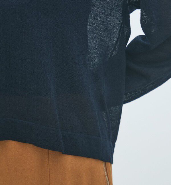 MACPHEE「シアーウールブレンド スキッパープルオーバー」|ニット・セーター|