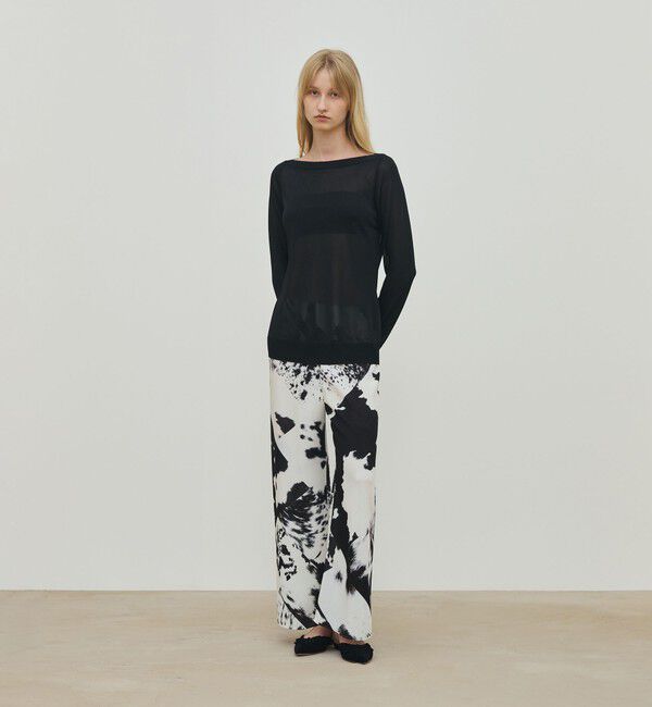 DES PRES「マットレーヨン ボートネックプルオーバー」|ニット・セーター|