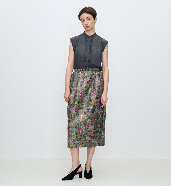 TOMORROWLAND collection「シャンブレータフタ ノースリーブブラウス」|シャツ・ブラウス|