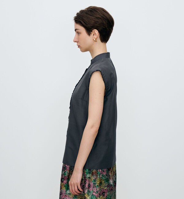 TOMORROWLAND collection「シャンブレータフタ ノースリーブブラウス」|シャツ・ブラウス|