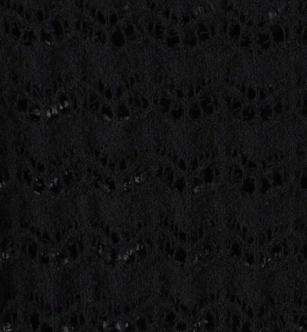 BACCA「パイルレース ハーフスリーブプルオーバー」|ニット・セーター|