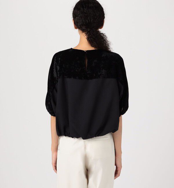 Ballsey「ベルベットコンビ Tブラウス」|シャツ・ブラウス|