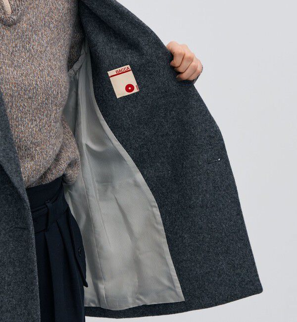 BACCA「ウールメルトン ジャケットコート」|テーラードジャケット|