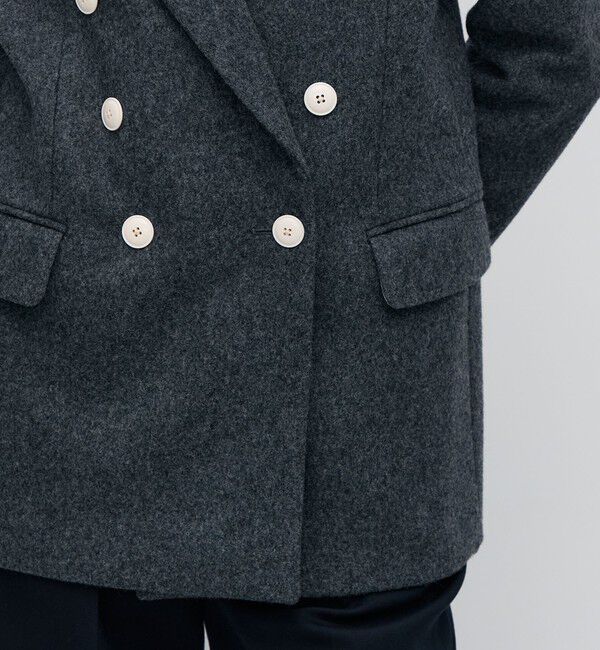 BACCA「ウールメルトン ジャケットコート」|テーラードジャケット|
