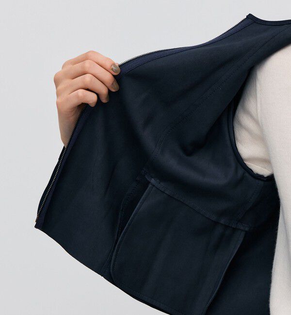 BACCA「ゴートスエード ショートジップブルゾン」|ブルゾン・スタジャン|