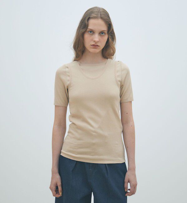 MACPHEE「コンビジャージー タンクトップ」|タンクトップ|