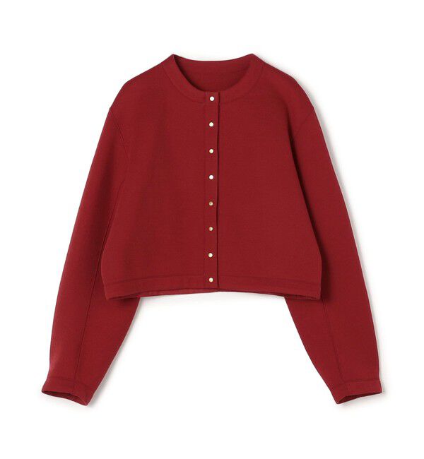 TOMORROWLAND collection「ダンボールニット クルーネックジャケット」|カーディガン|35 レッド