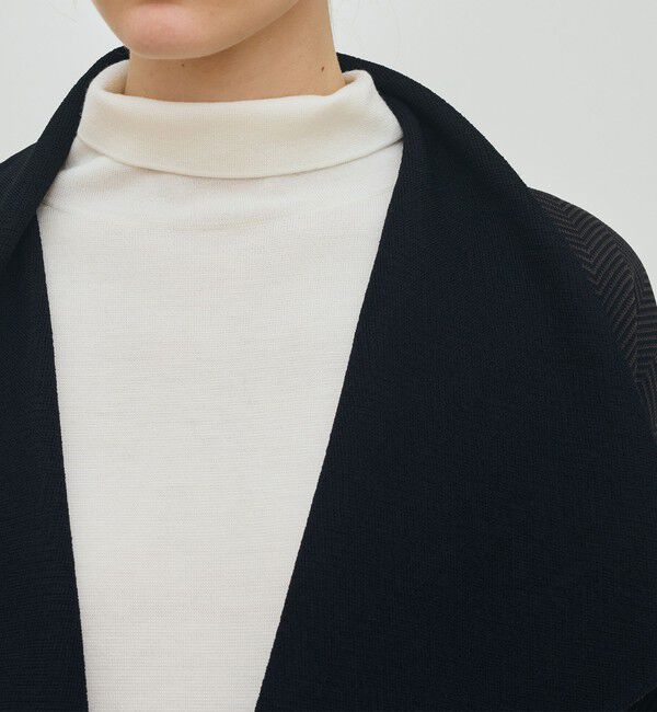 DES PRES「ヘリンボーンダブルフェイス トライアングルカラーコート」|その他|