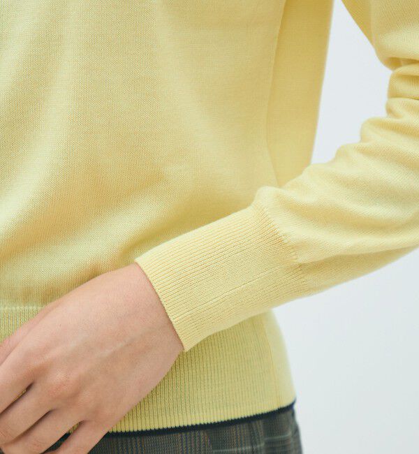 MACPHEE「プレーンウール クルーネックカーディガン」|カーディガン|