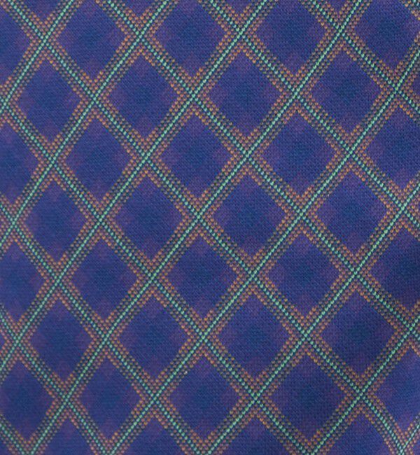 CABaN「コットンポリエステル チェックジャカード Vネックカーディガン」|ニット・セーター|