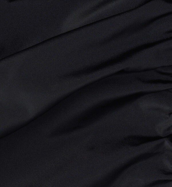 BACCA「ポリエステルタフタ ギャザードブラウス」|シャツ・ブラウス|