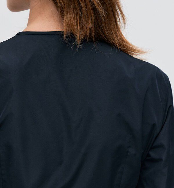 BACCA「ポリエステルタフタ ギャザードブラウス」|シャツ・ブラウス|