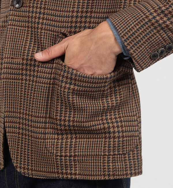 TOMORROWLAND MENS「ウールコットン シングルブレステッド3Bジャケット SONDRIO」|テーラードジャケット|
