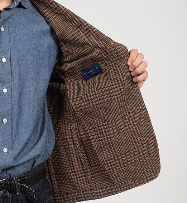 TOMORROWLAND MENS「ウールコットン シングルブレステッド3Bジャケット SONDRIO」|テーラードジャケット|