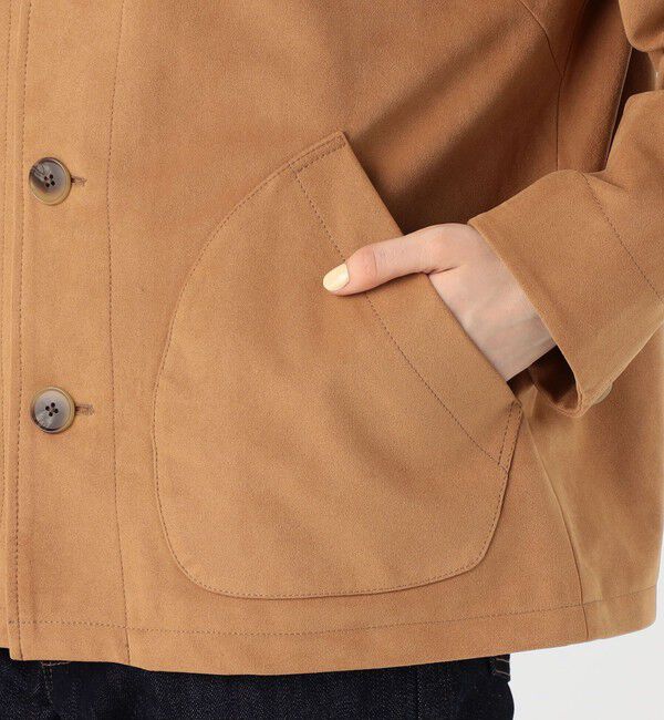 MACPHEE「フェイクスエード カバーオール」|ブルゾン・スタジャン|