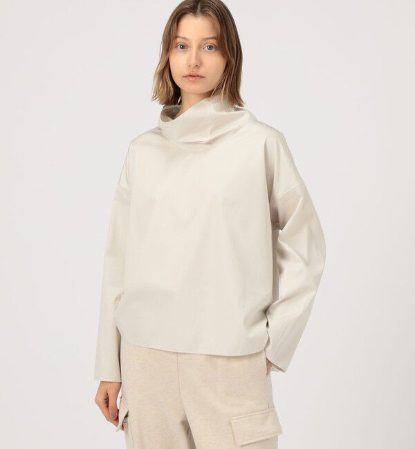 GALERIE VIE「スムースドライコットン ハイネックブラウス」|シャツ・ブラウス|