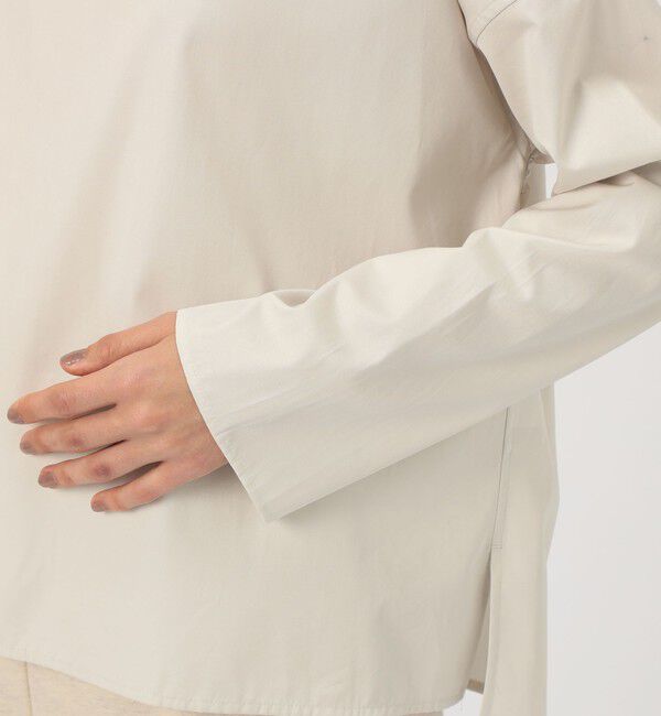 GALERIE VIE「スムースドライコットン ハイネックブラウス」|シャツ・ブラウス|