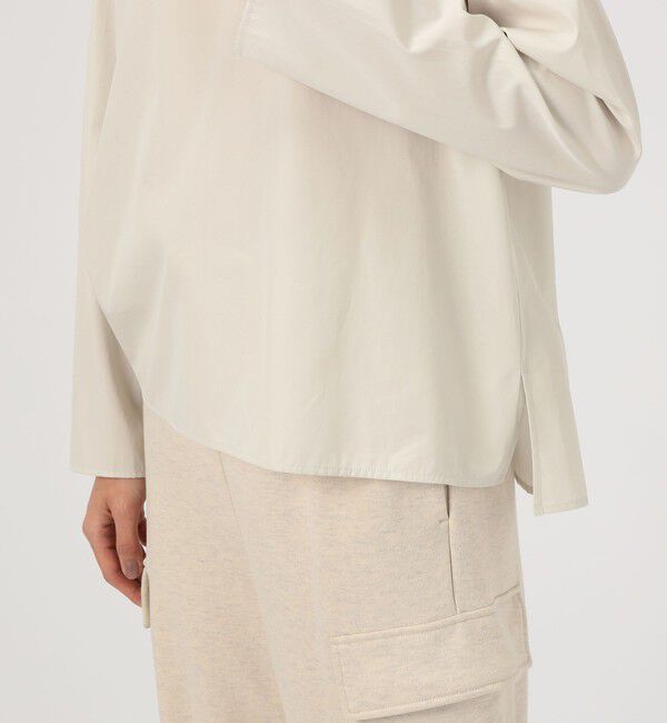 GALERIE VIE「スムースドライコットン ハイネックブラウス」|シャツ・ブラウス|