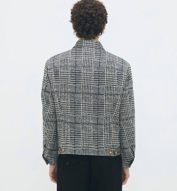 CABaN「グレンチェックジャカード ブルゾン」|ブルゾン・スタジャン|