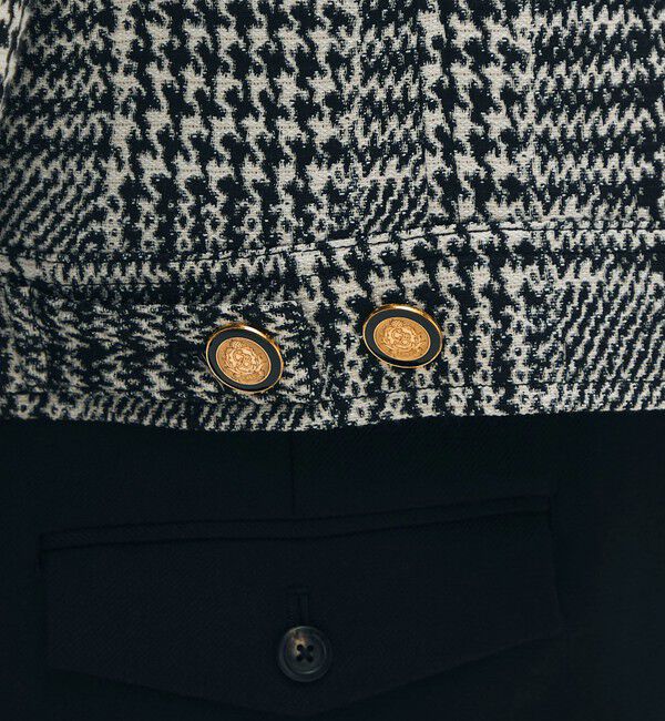 CABaN「グレンチェックジャカード ブルゾン」|ブルゾン・スタジャン|