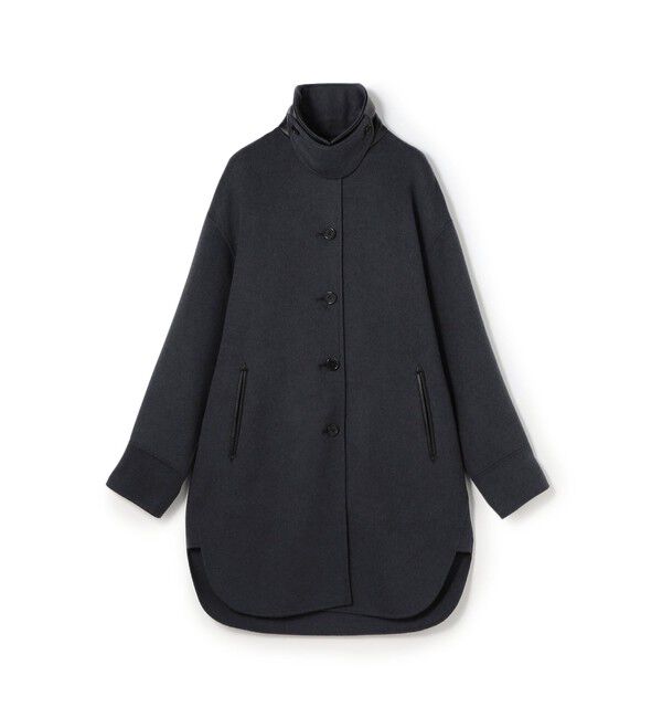 DES PRES「ライトダブルフェイスシャギー チンベルト付きコート」|その他|17 チャコールグレー