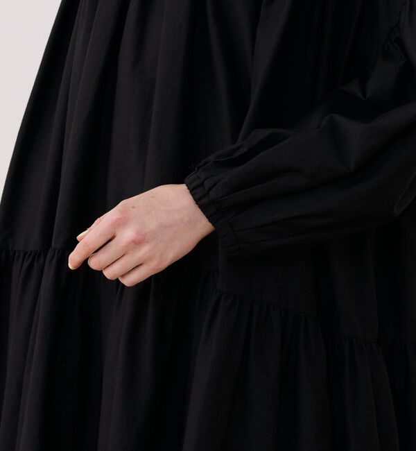 GALERIE VIE「コットンシルクパラシュート ギャザーワイドワンピース」|ワンピース|