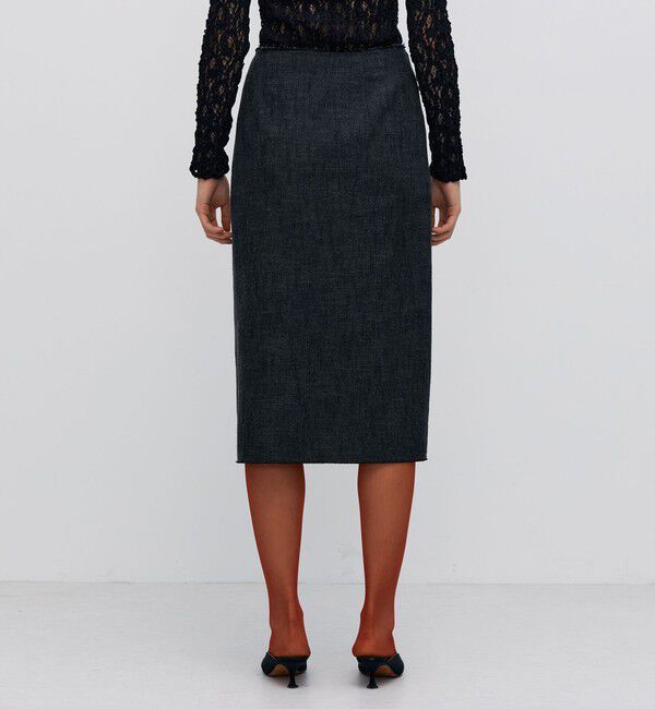 BACCA「ヘリンボーンツイード タイトスカート」|タイト|