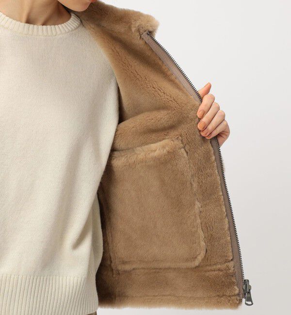 BACCA「ラムレザー ムートンジャケット」|ブルゾン・スタジャン|