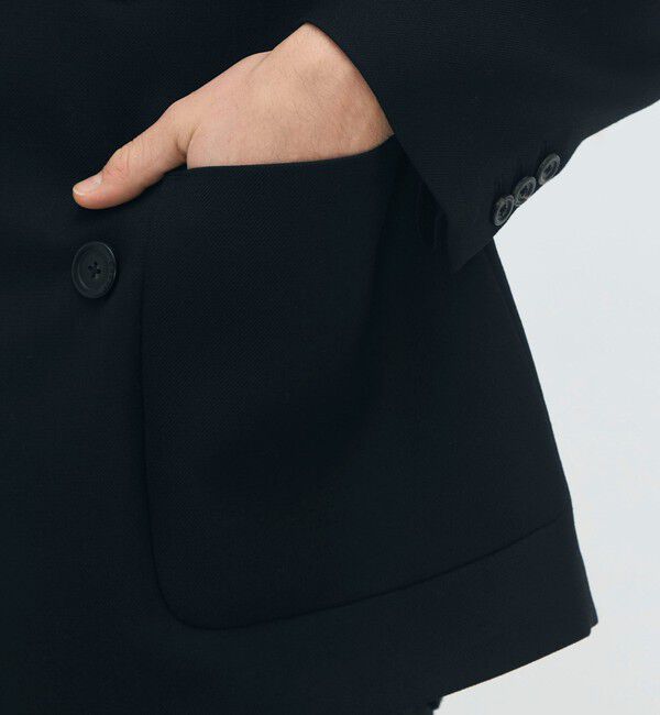 CABaN「ウールダブルクロス 4ボタンジャケット」|テーラードジャケット|