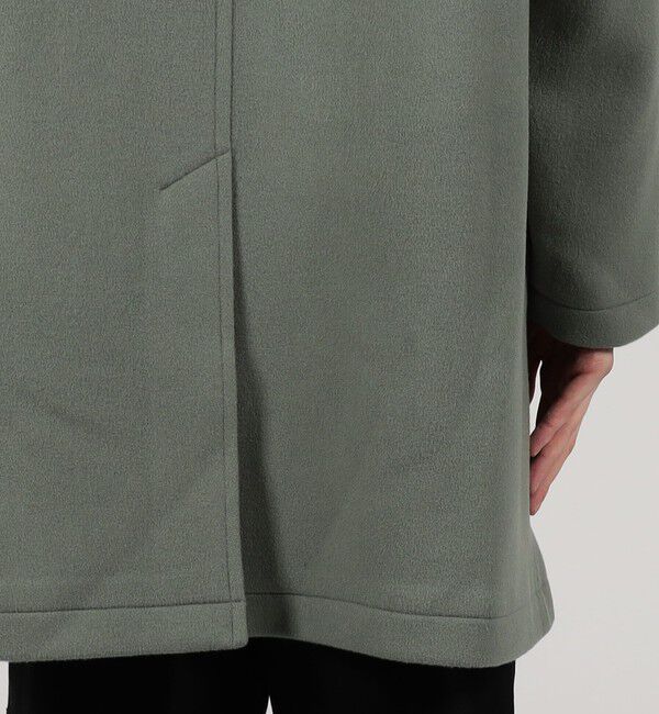 TOMORROWLAND MENS「SUPER120&rsquo;Sウール ショートベロア バルカラーコート」|ステンカラーコート|