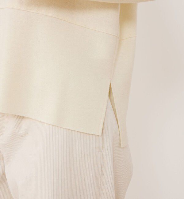 GALERIE VIE「ウールミルドスムース ビルドネックプルオーバー」|Tシャツ・カットソー|