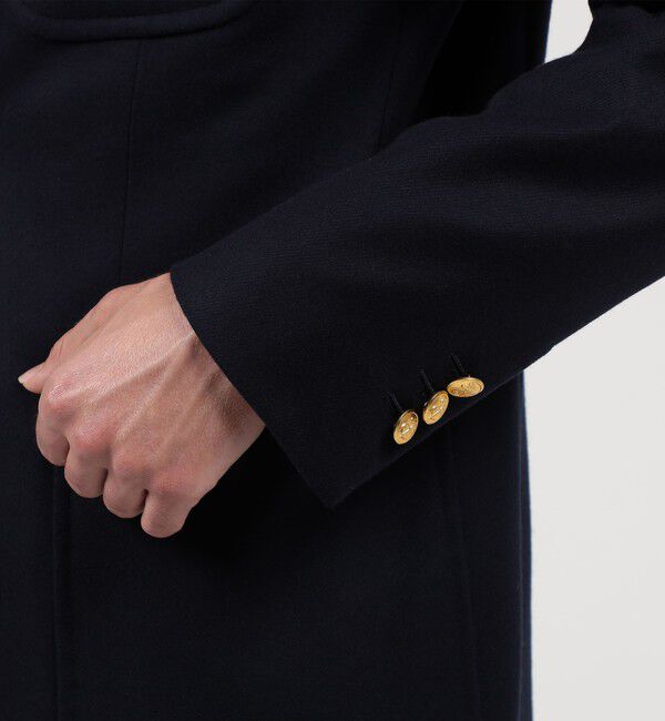 TOMORROWLAND MENS「カレッジフランネルウール シングルブレステッド メタル釦 3Bジャケット」|テーラードジャケット|