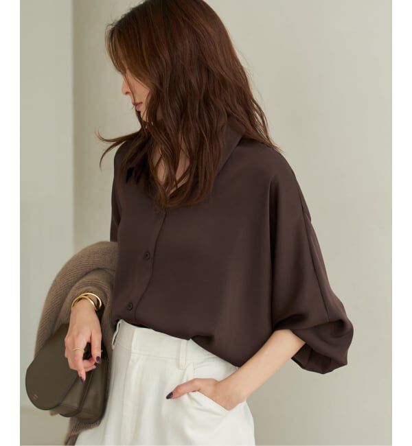 Plage「dull satin dolman ブラウス」|シャツ・ブラウス|