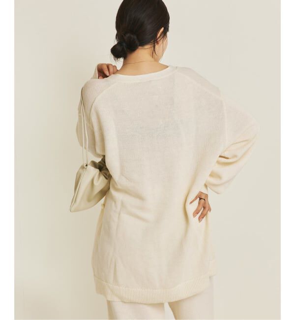 Plage「《予約》organic linen 混 カーディガン」|カーディガン|