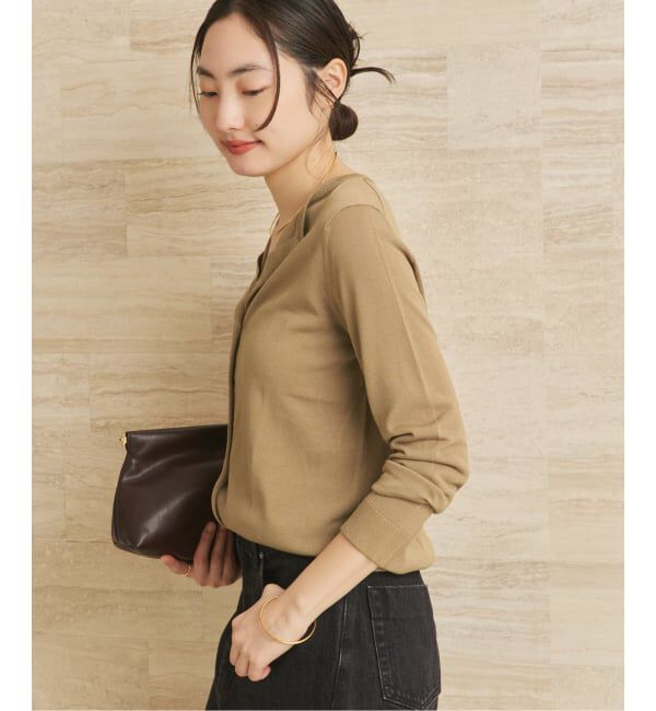 Plage「《追加予約》vis/silk mix カーディガン」|カーディガン|