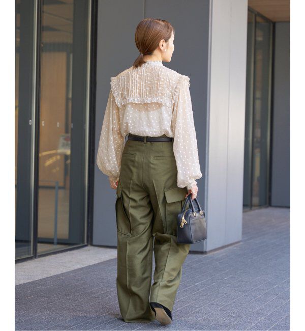 IENA「楊柳フリルピンタックブラウス」|シャツ・ブラウス|