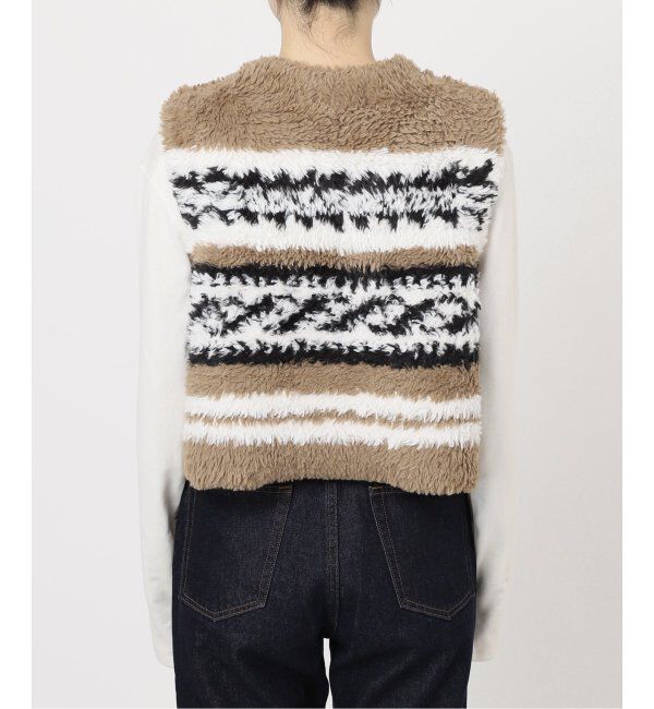 SLOBE IENA「フェイクファーニットベスト」|ベスト・ジレ|