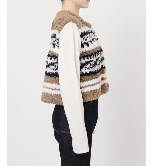 SLOBE IENA「フェイクファーニットベスト」|ベスト・ジレ|