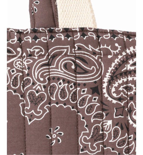 IENA「MALUS/マリュス BANDANA QUILTING BIG BAG トートバッグ」|トートバッグ|