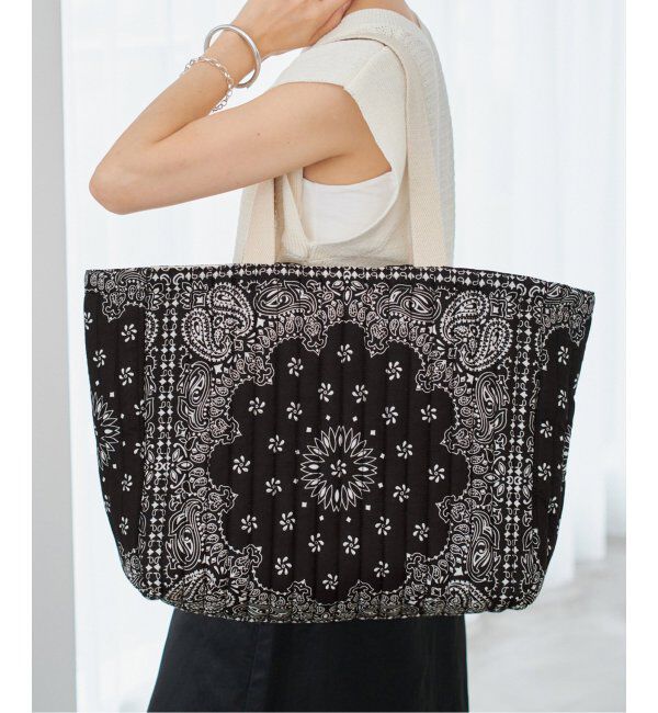 IENA「MALUS/マリュス BANDANA QUILTING BIG BAG トートバッグ」|トートバッグ|