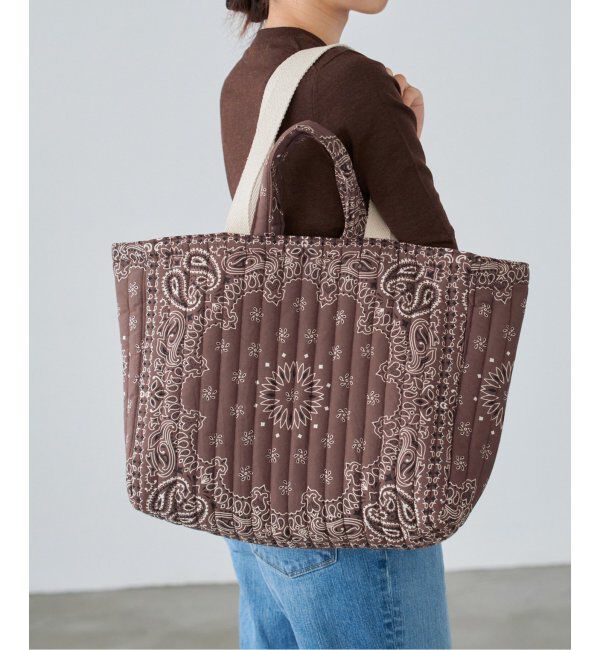 IENA「MALUS/マリュス BANDANA QUILTING BIG BAG トートバッグ」|トートバッグ|