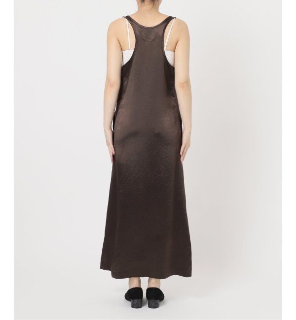 SLOBE IENA「《吸水速乾》リキッドサテンタンクワンピース」|ワンピース|
