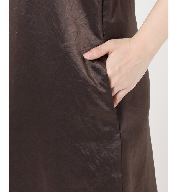 SLOBE IENA「《吸水速乾》リキッドサテンタンクワンピース」|ワンピース|