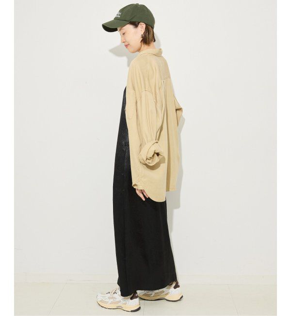 SLOBE IENA「《吸水速乾》リキッドサテンタンクワンピース」|ワンピース|