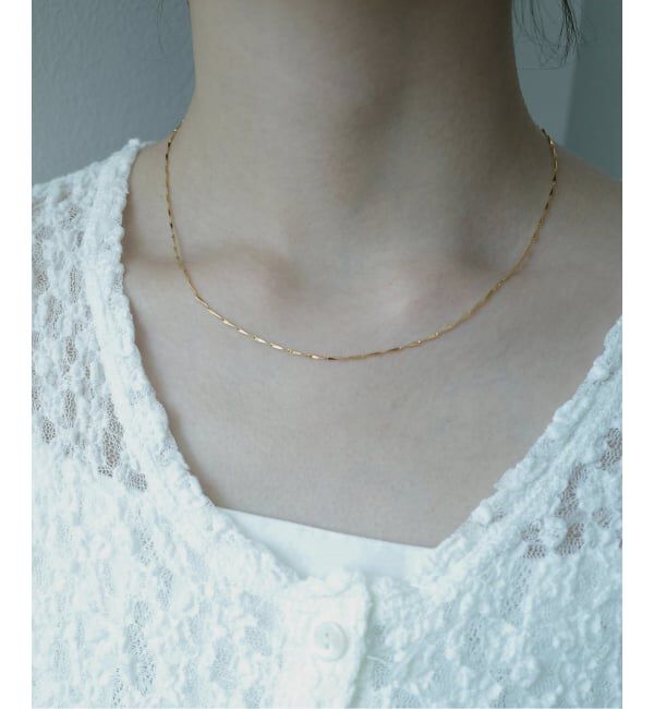 SLOBE IENA「Theia Jewelry/テイア ジュエリー ツイストチェーンネックレス 82046N0013」|ネックレス|