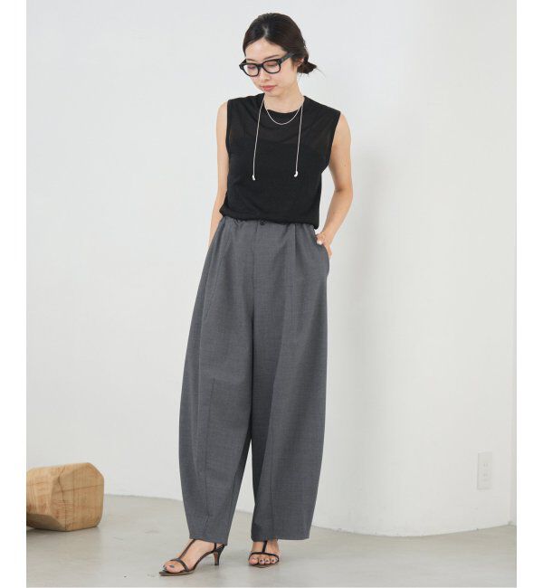 IENA「コクーンパンツ」|スラックス|