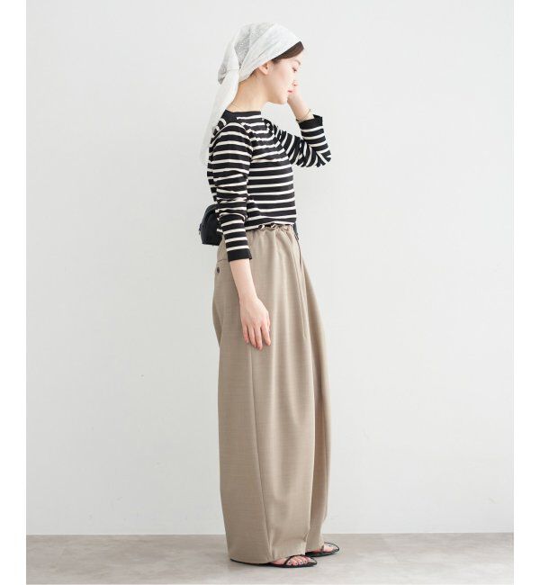 IENA「コクーンパンツ」|スラックス|