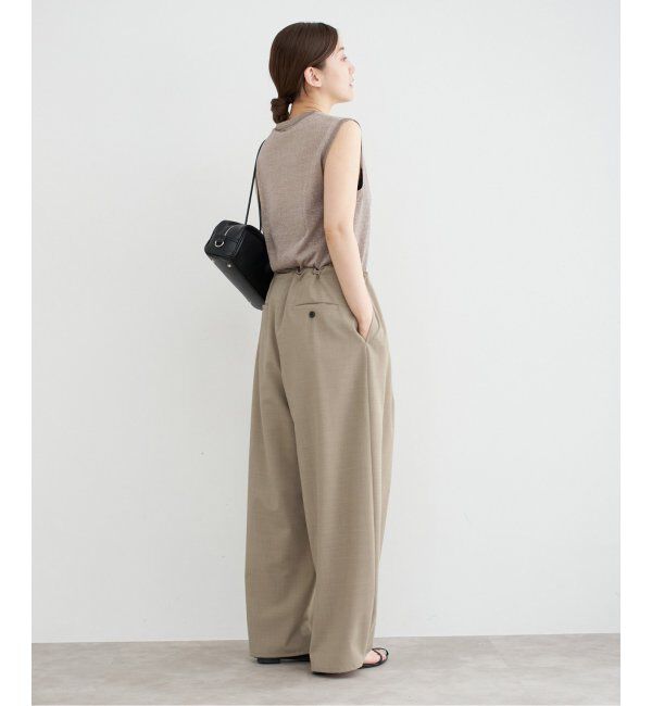 IENA「コクーンパンツ」|スラックス|