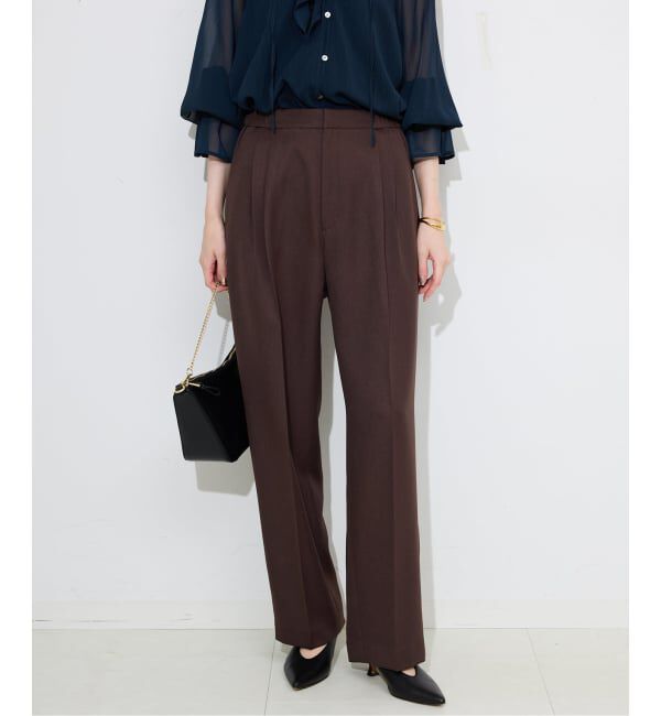 SLOBE IENA「パウダーツイルイージーテーパードパンツ」|その他|